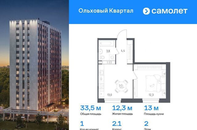 ЖК «Ольховый Квартал» метро Коммунарка к 2. 1 фото