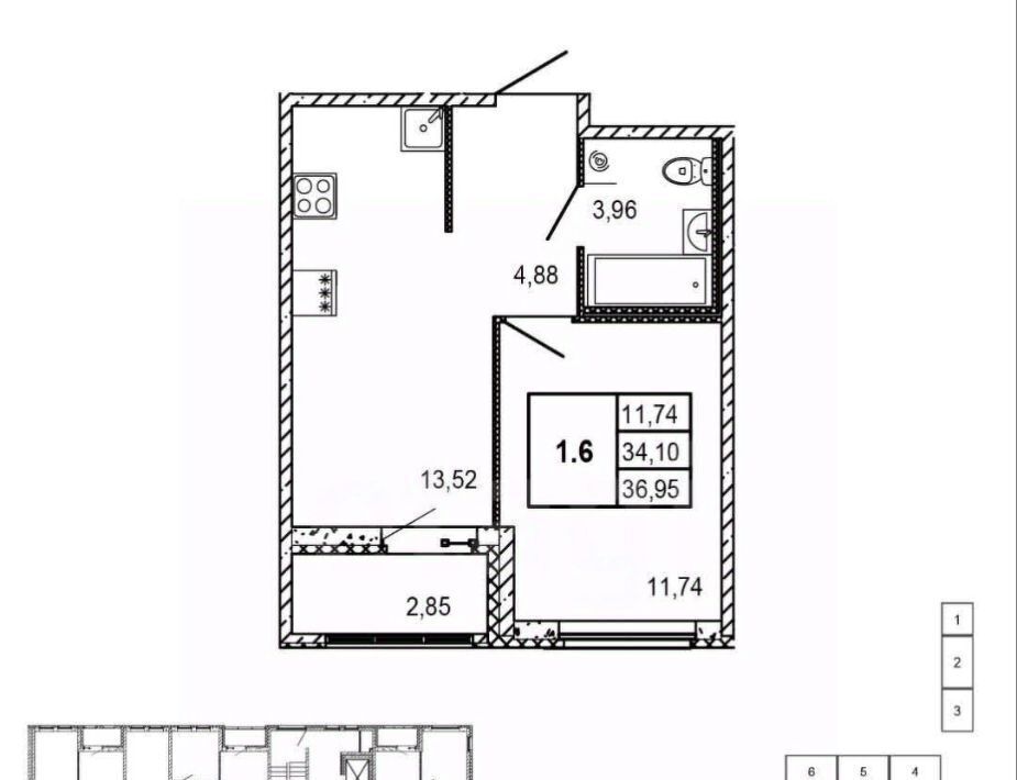 квартира р-н Всеволожский г Мурино ул Шоссе в Лаврики 51 Девяткино фото 5