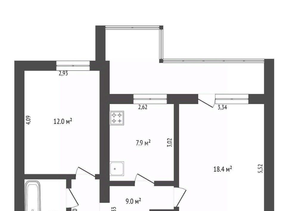 квартира г Благовещенск ул Калинина 61 фото 2