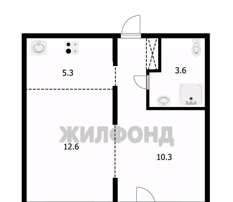 квартира г Новосибирск ул Связистов 162/2 Площадь Маркса фото 14