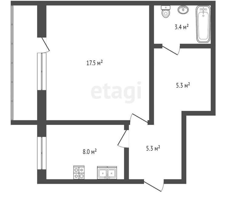квартира г Тамбов улица Бориса Васильева, 10 фото 1