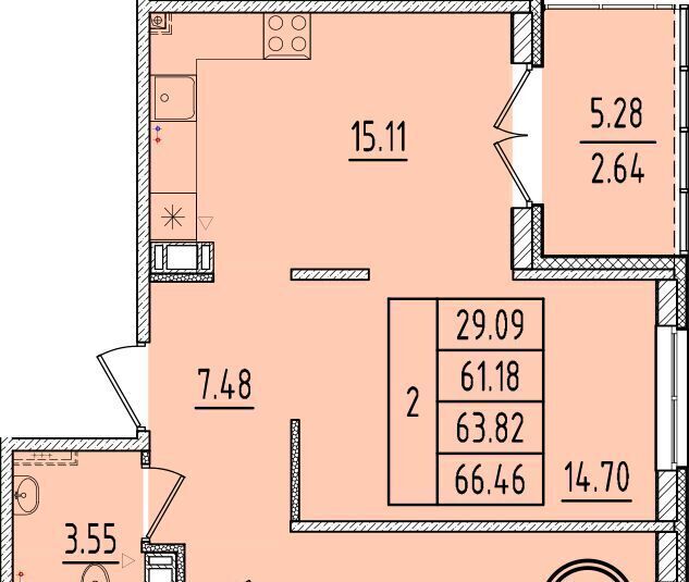 квартира г Санкт-Петербург п Шушары метро Купчино Образцовый квартал 17 жилой комплекс фото 1