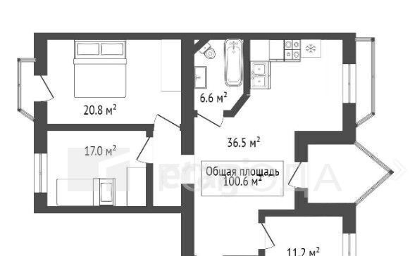 квартира г Новосибирск ул Сибиряков-Гвардейцев 23/1 Площадь Маркса фото 2