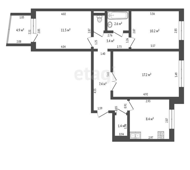 квартира г Тамбов ул Сенько 22 фото 1