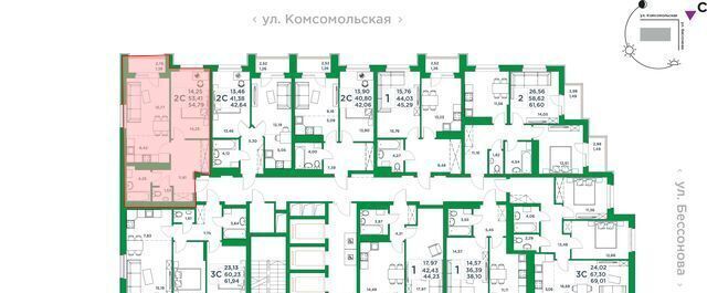 квартира г Уфа р-н Советский ул Комсомольская 8 фото 3