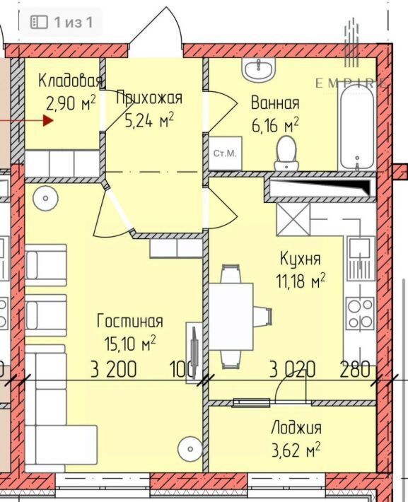 квартира г Грозный р-н Ленинский ул Ризвана Исаевича Гайдабаева 37 фото 4