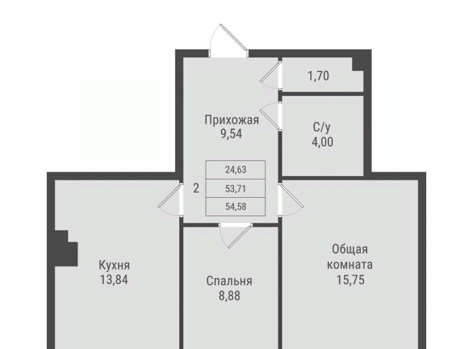 квартира г Якутск ЖК «ПАРК ПОБЕДЫ» фото 1