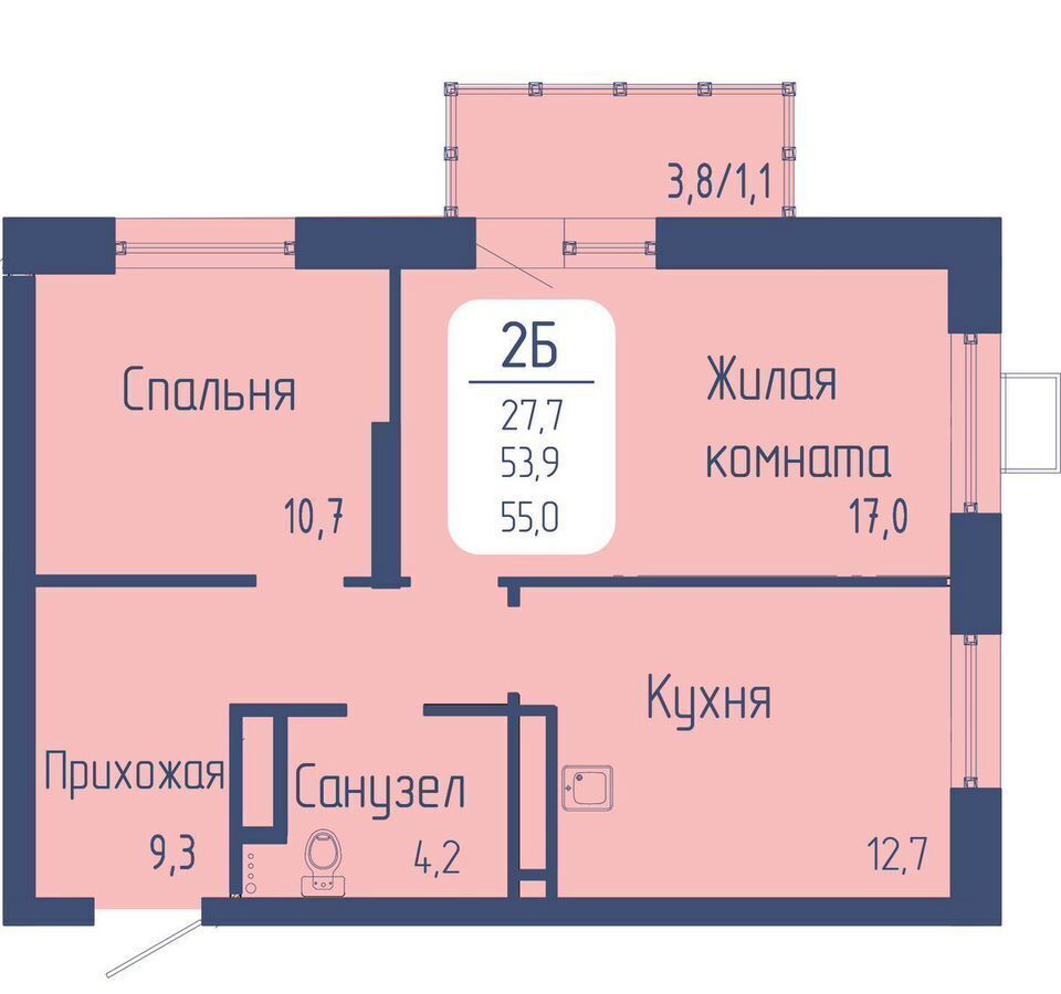квартира г Красноярск р-н Октябрьский пр-кт Свободный корп. 1 фото 1