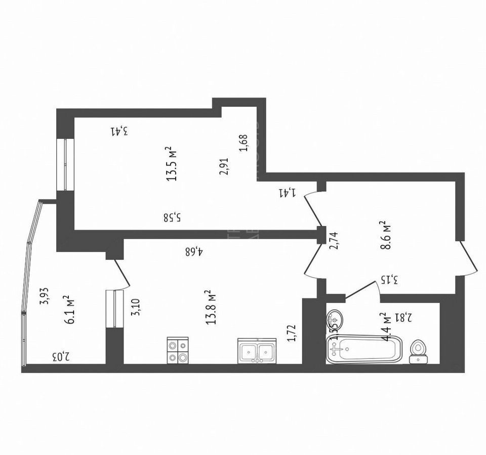 квартира г Тюмень р-н Восточный ул Суходольская 18 фото 14