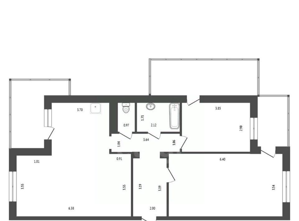 квартира г Красноярск р-н Железнодорожный ул Железнодорожников 20г фото 1