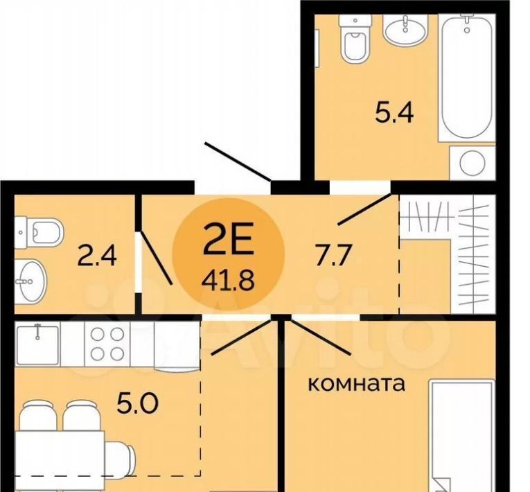 квартира г Пермь р-н Свердловский ул Яблочкова 5к/5 ЖК Красное яблоко фото 1