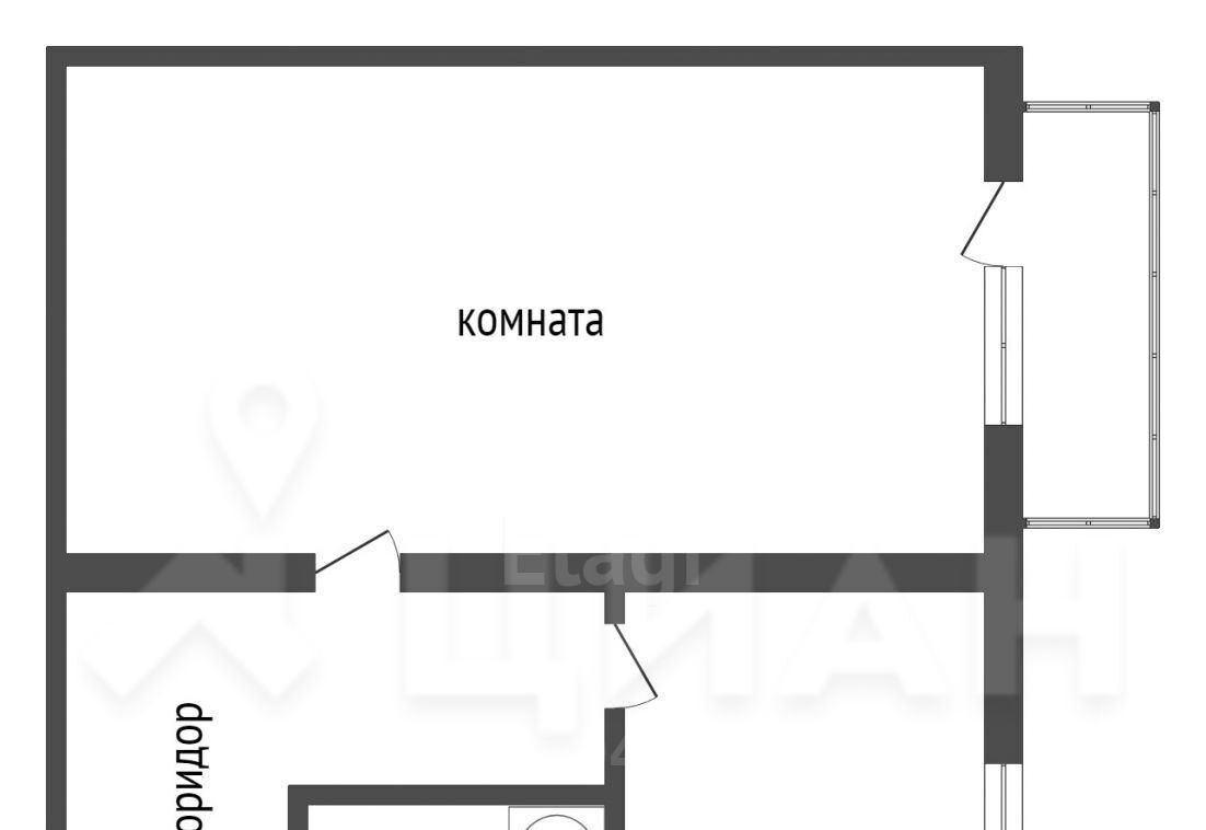 квартира г Брянск р-н Фокинский ул Игоря Кустова 42 фото 2