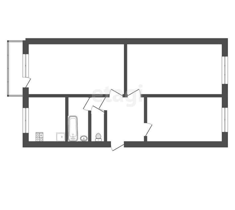 квартира г Ачинск мкр 9-й 10 фото 1