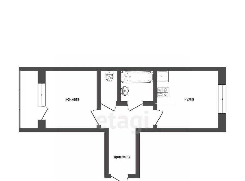 квартира г Бийск ул Социалистическая 35 фото 2