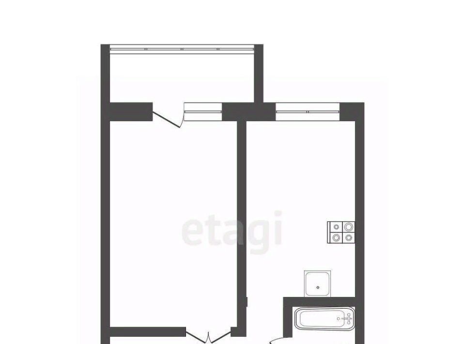 квартира г Бийск ул Михаила Митрофанова 2/2 фото 2