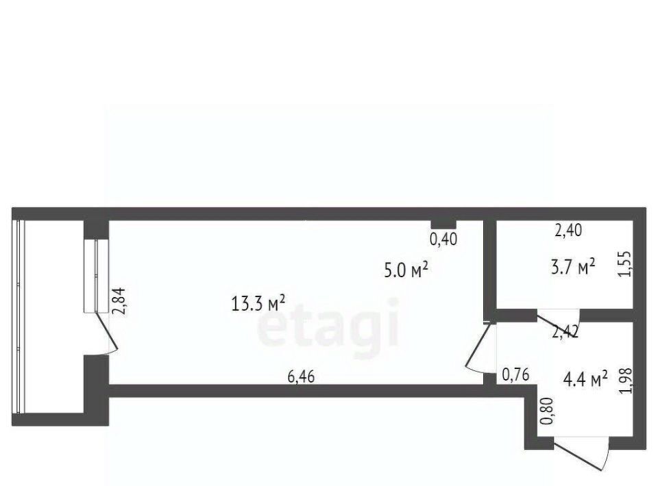 квартира г Бийск ул Михаила Митрофанова 2/2 фото 2