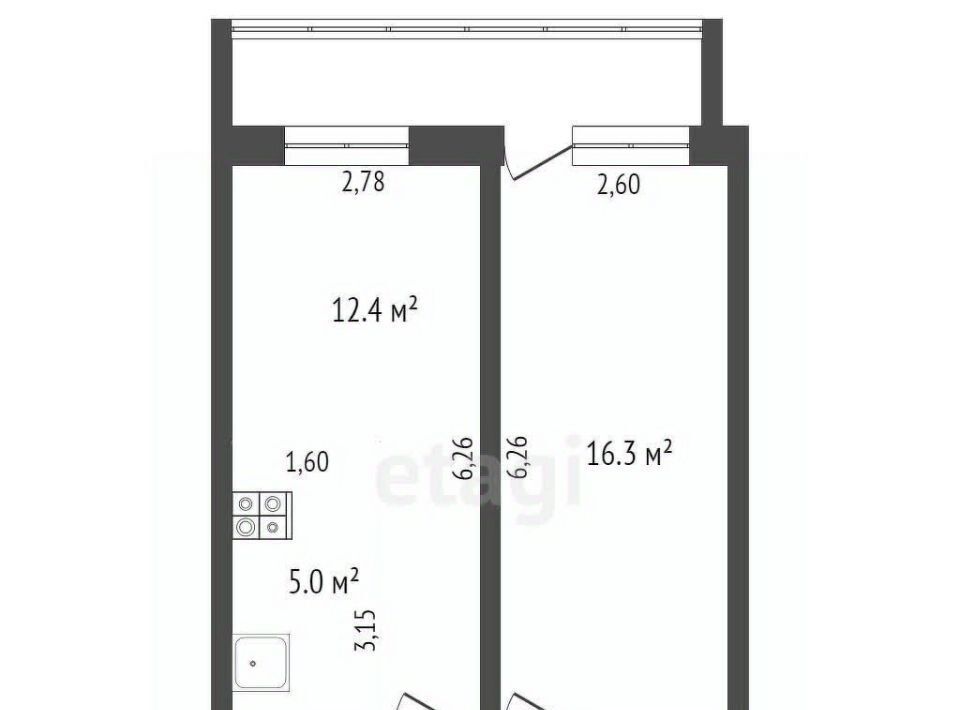 квартира г Бийск ул Михаила Митрофанова 2/2 фото 2