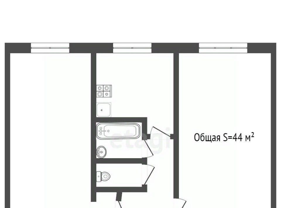 квартира г Белокуриха ул Братьев Ждановых 13/1 фото 2