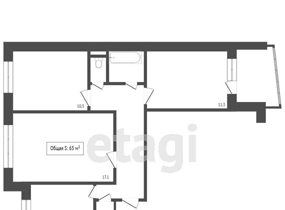 квартира г Бийск ул Советская 211/2 фото 2