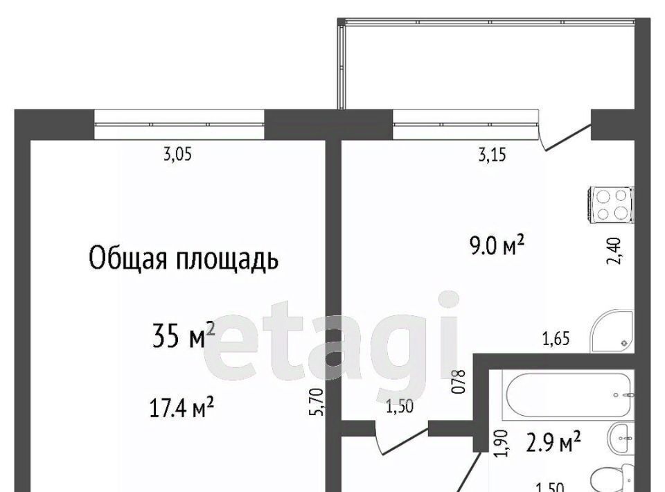 квартира г Бийск ул Александра Можайского 7 фото 2