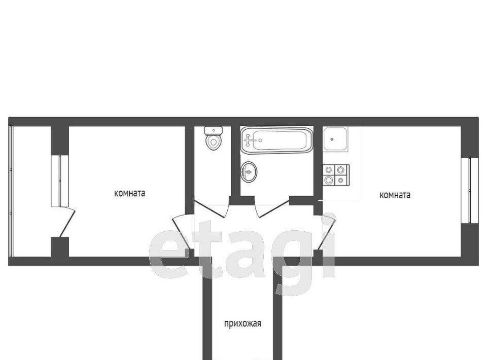 квартира г Бийск ул Социалистическая 35 фото 2
