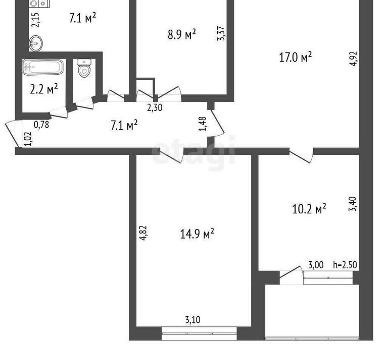 квартира г Ковров ул Зои Космодемьянской 30 фото 1