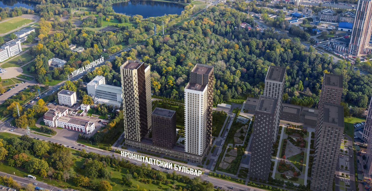 квартира г Москва метро Водный стадион б-р Кронштадтский 16 ЖК «Нарвин» муниципальный округ Головинский фото 3