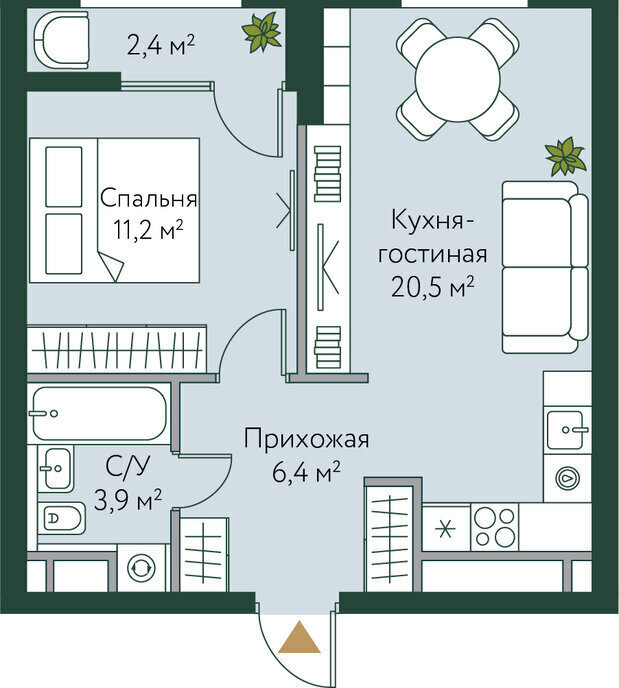 квартира г Волгоград р-н Советский ул Новосибирская 74 фото 1