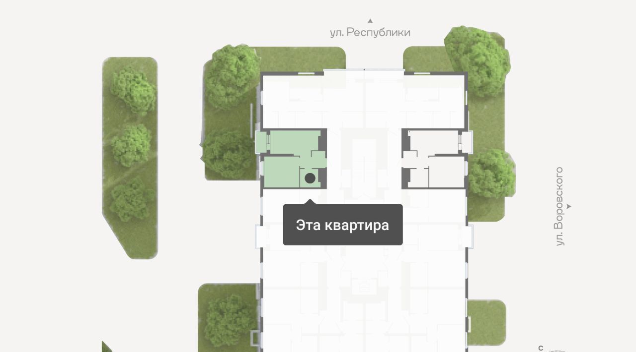 квартира г Тюмень р-н Ленинский ул Республики 204к/18 Ленинский административный округ фото 2