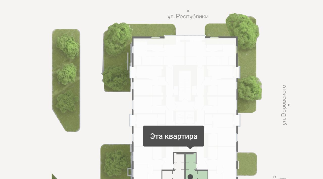 квартира г Тюмень р-н Ленинский ул Республики 204к/18 Ленинский административный округ фото 2