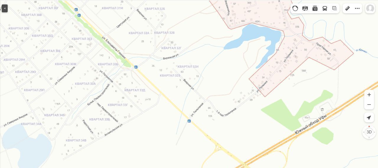 земля г Уфа р-н Калининский Елкибаево-Федоровка-Самохваловка жилрайон фото 4