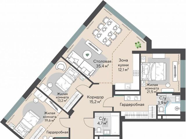 квартира Парковый Геологическая Никольский жилой комплекс фото