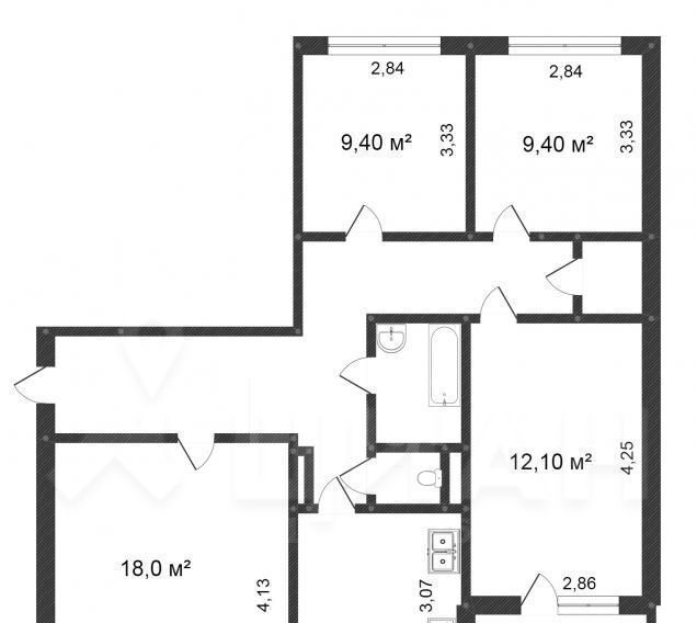 квартира г Красноярск р-н Октябрьский ул Гусарова 30 фото 2