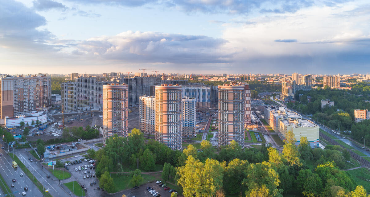 квартира г Санкт-Петербург метро Пионерская Комендантский аэродром ЖК «Приморский квартал» Строящееся здание фото 1