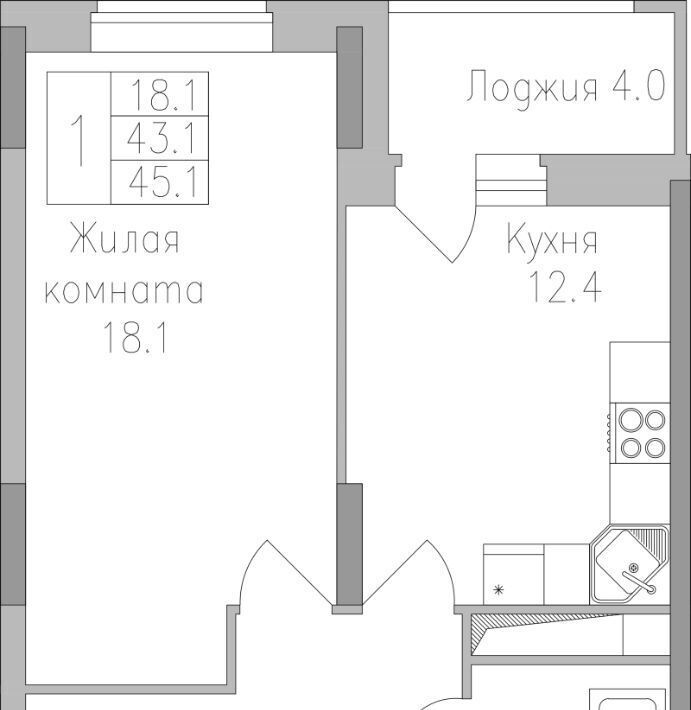 квартира г Липецк р-н Правобережный ЖК «Поколение» фото 1
