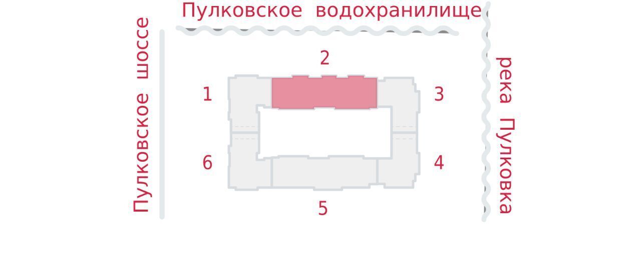 квартира г Санкт-Петербург п Шушары ЖК «Пулково Lake» метро Московская фото 2