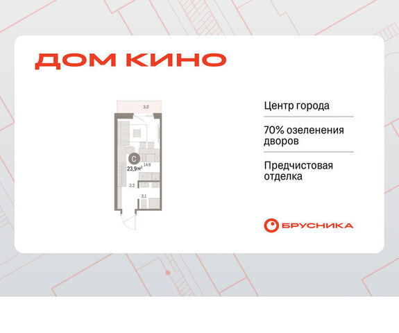квартира Центральный ЖК «Дом Кино» фото