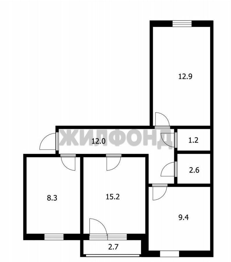 квартира г Бердск ул Комсомольская 2г фото 15