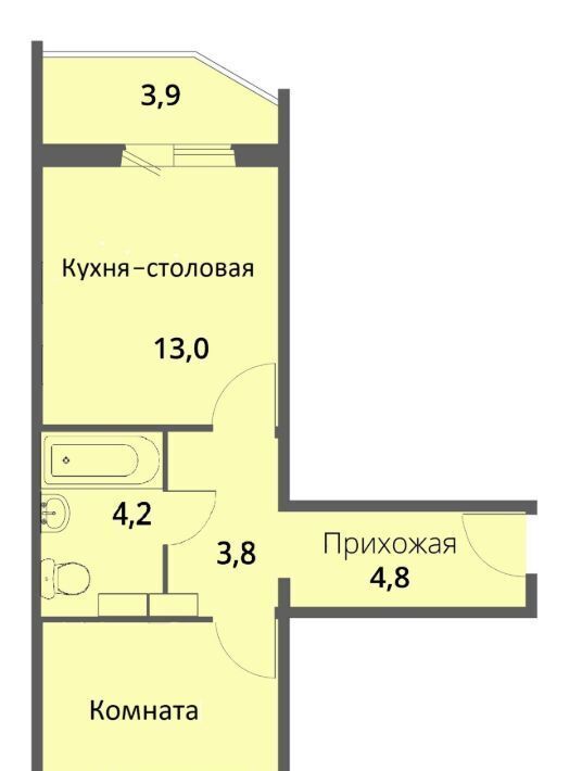 квартира г Орел р-н Советский ул Генерала Родина 68 фото 23