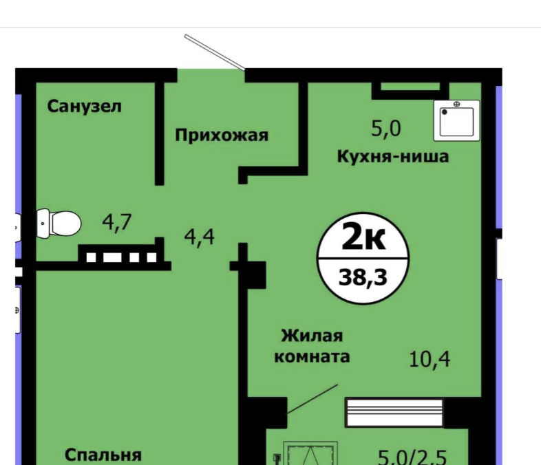 квартира г Красноярск р-н Свердловский Тихие зори ул Лесников 51 фото 1