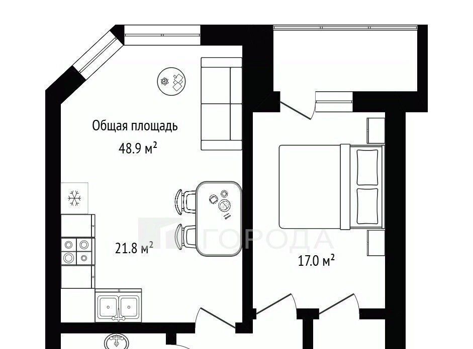 квартира г Новосибирск ул Семьи Шамшиных 18 Площадь Ленина фото 2
