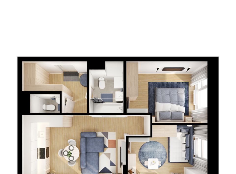 квартира г Зеленоград Зеленоград — Крюково, 22-й мкр, 6. 1 фото 2