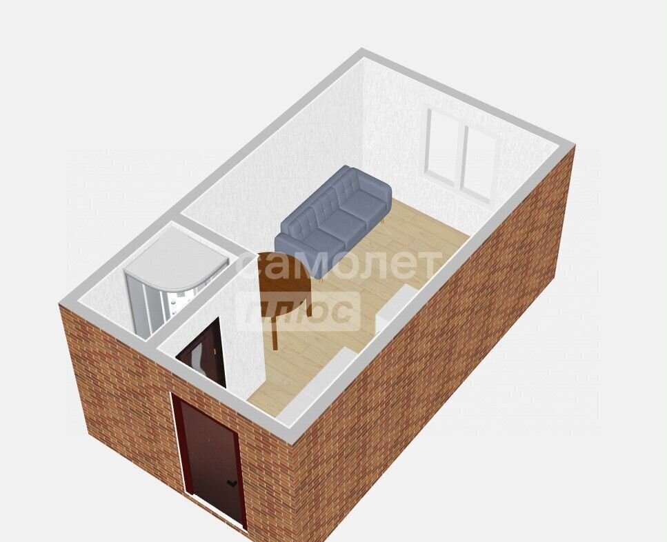 квартира г Омск п Чкаловский пр-кт Космический 18 р-н Октябрьский фото 18