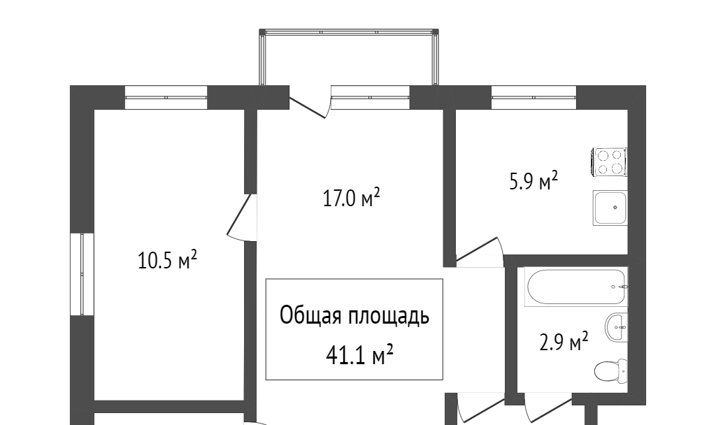 квартира г Томск тракт Иркутский 180 Зелёный массив Жилмассив м-н фото 16