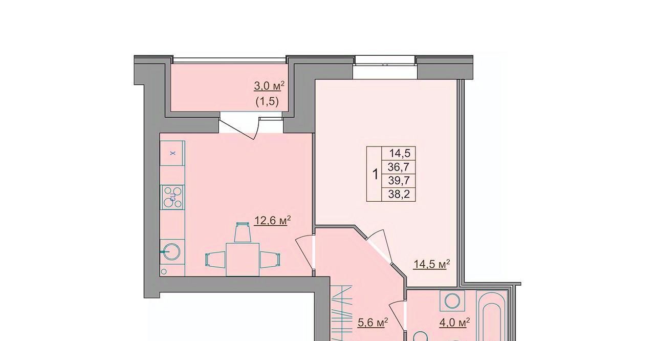 квартира г Кострома ул Магистральная 49а фото 1