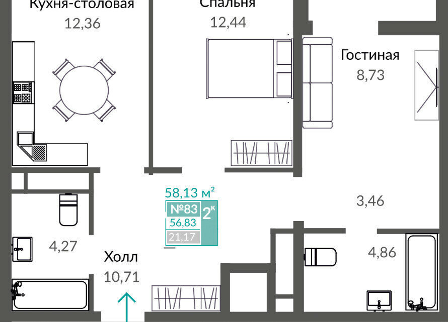 квартира г Симферополь пр-кт Александра Суворова фото 1