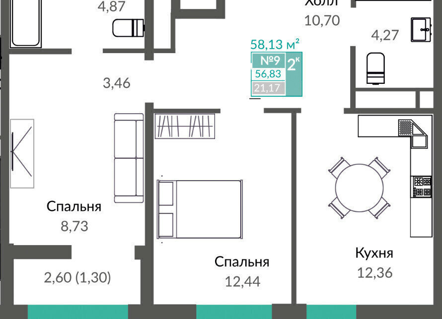 квартира г Симферополь пр-кт Александра Суворова фото 1