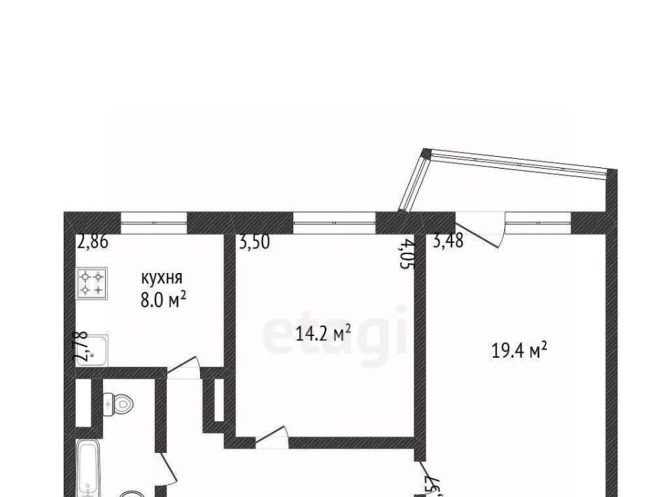 квартира г Омск р-н Кировский ул Дианова 22 фото 2
