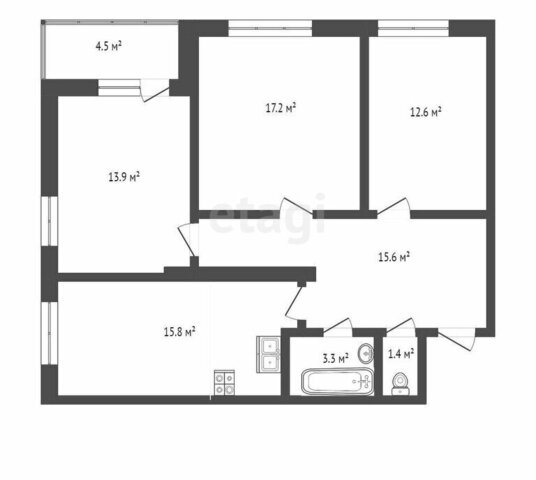 квартира ул Мельникайте 2к/12 фото