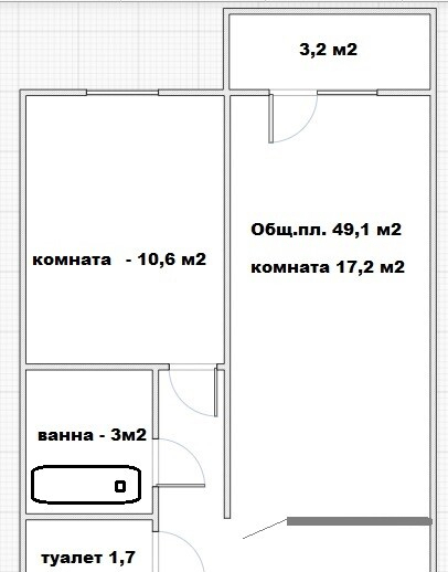 квартира г Томск Любы Шевцовой, 15 фото 3